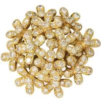 Кольцо Van Cleef & Arpels Socrate Bouquet, желтое золото, бриллианты