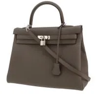 Сумка Hermès Kelly 35 см из серой кожи тогого