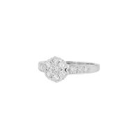 Кольцо Van Cleef & Arpels Fleurette из белого золота с бриллиантами