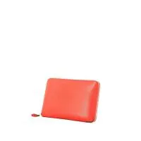 Большой кошелек Hermès Zippy из красной кожи цвета эпсома Geranium