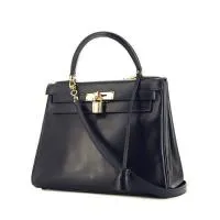 Сумка Hermès Kelly 28 см из синей кожи