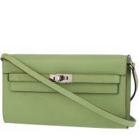 Сумка/клатч Hermès Kelly To Go из кожи эпсома цвета Criquet Green