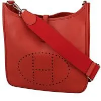 Сумка через плечо Hermès Evelyne III из красной кожи эпсома