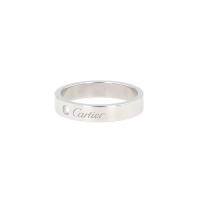 Обручальное кольцо Cartier C de Cartier из платины и бриллиантов