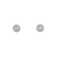 Пара серег Tiffany & Co Circlet из платины с бриллиантами